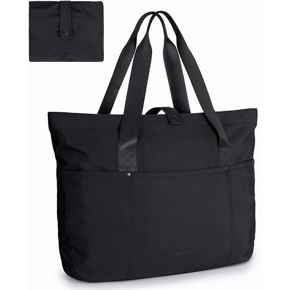 Tote Bag for Women, Foldable Tote Bag With Zipper Large Shoulder Bag Top Handle Handbag for Travel, Work