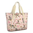 thumbnail image 1 of Tote Bag for Women - German Shepherd Dog and Flower Shoulder Bag - Large Utility Work Duffle Bag with Zipper Handbag for Travel, Work, Sprots, 1 of 5