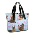 thumbnail image 1 of Tote Bag for Women - German Shepherd Shoulder Bag - Large Utility Work Duffle Bag with Zipper Handbag for Travel, Work, Sprots, 1 of 5