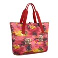 thumbnail image 1 of Tote Bag for Women - Golden Retriever Hawaiian Shoulder Bag - Large Utility Work Duffle Bag with Zipper Handbag for Travel, Work, Sprots, 1 of 5