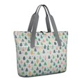 thumbnail image 1 of Tote Bag for Women - Gray Christmas Tree Pattern Shoulder Bag - Large Utility Work Duffle Bag with Zipper Handbag for Travel, Work, Sprots, 1 of 5