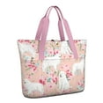 thumbnail image 1 of Tote Bag for Women - Great Pyrenees Dog and Flower Shoulder Bag - Large Utility Work Duffle Bag with Zipper Handbag for Travel, Work, Sprots, 1 of 5