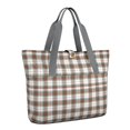 thumbnail image 1 of Tote Bag for Women - Green and Red Christmas Plaid Pattern Shoulder Bag - Large Utility Work Duffle Bag with Zipper Handbag for Travel, Work, Sprots, 1 of 5