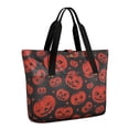 thumbnail image 1 of Tote Bag for Women - Halloween Red Pumpkins Pattern Shoulder Bag - Large Utility Work Duffle Bag with Zipper Handbag for Travel, Work, Sprots, 1 of 5