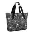 thumbnail image 1 of Tote Bag for Women - Halloween Spider Webs with Spiders Shoulder Bag - Large Utility Work Duffle Bag with Zipper Handbag for Travel, Work, Sprots, 1 of 5