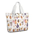 thumbnail image 1 of Tote Bag for Women - Halloween Treats Pattern Shoulder Bag - Large Utility Work Duffle Bag with Zipper Handbag for Travel, Work, Sprots, 1 of 5
