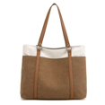 thumbnail image 1 of Tote Bag for Women Large Canvas Shoulder Purse for Travel Work Handbag Multi Pockets, 1 of 7