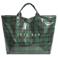 thumbnail image 1 of Tote Bag for Women Large PVC Tote Bag Letters Print Plastic Handbag for Christmas Gift, 1 of 7
