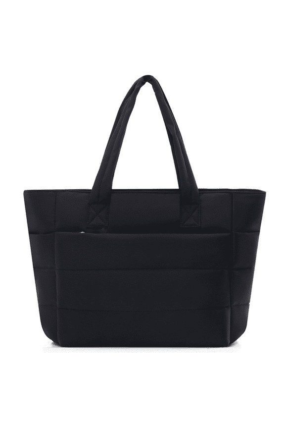 Puffer Tote Bag for Women, Large Capacity Puffy Quilted Shoulder Bag for Travel, Work, Beach, Gym, Shop, School