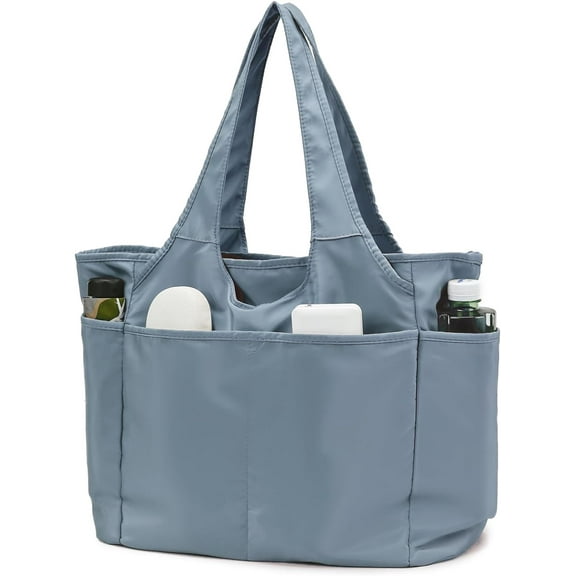 Tote Bag for Women,Large Tote Bag with Compartments and Multiple Pockets,Quilted Shoulder Bag for Travel Work Sports