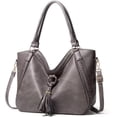 thumbnail image 1 of Tote Bag for Women Leather Shoulder Purse Roomy Hobo Handbag Work Crossbody Satchel with Tassel, 1 of 7