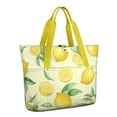 thumbnail image 1 of Tote Bag for Women - Lemon Shoulder Bag - Large Utility Work Duffle Bag with Zipper Handbag for Travel, Work, Sprots, 1 of 5