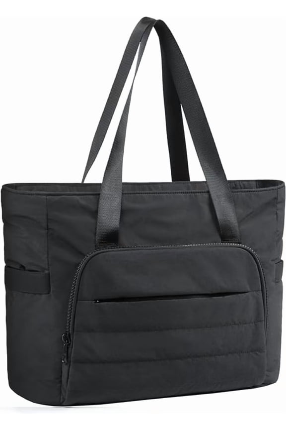 Tote Bag for Women, Lightweight Large Tote Bag with Yoga Mat Strap, Quilted Shoulder Bag Handbag for Travel Work Gym