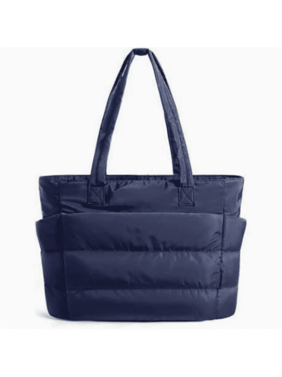 Tote Bag for Women, Lightweight Puffy Tote Bag with Compartments Shoulder Bag Handbag for Travel, Work, Gym