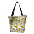 thumbnail image 1 of Tote Bag for Women/Men - Sunflowers checkered plaid Handbags Shoulder Bag Zipper Closure Shopping Travel Gym Toy Bag Beach Bag, 1 of 6