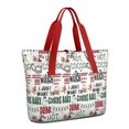 thumbnail image 1 of Tote Bag for Women - Multicolor Christmas Pattern Shoulder Bag - Large Utility Work Duffle Bag with Zipper Handbag for Travel, Work, Sprots, 1 of 5
