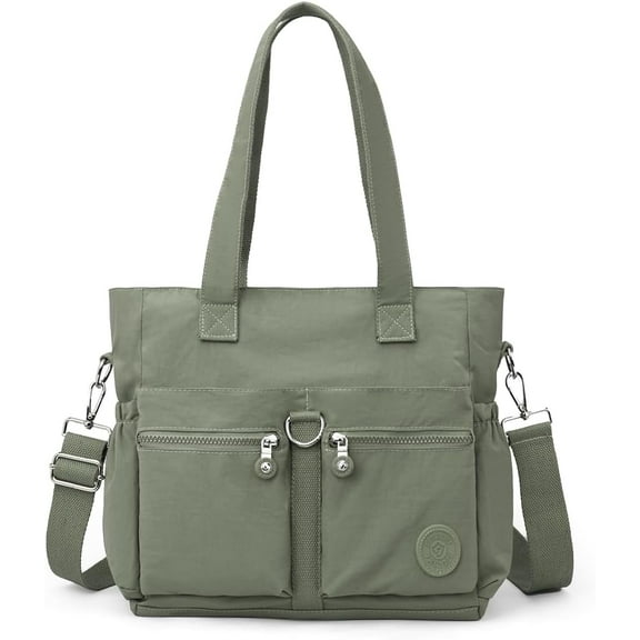 Tote Bag for Women Nylon Purse and Handbags Tote Purse Crossbody Bag Multi Pocket
