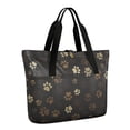 thumbnail image 1 of Tote Bag for Women - Paw Print Shoulder Bag - Large Utility Work Duffle Bag with Zipper Handbag for Travel, Work, Sprots, 1 of 5