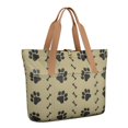 thumbnail image 1 of Tote Bag for Women - Paw Prints and Bones Shoulder Bag - Large Utility Work Duffle Bag with Zipper Handbag for Travel, Work, Sprots, 1 of 5