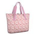 thumbnail image 1 of Tote Bag for Women - Pink Christmas Snowman Pattern Shoulder Bag - Large Utility Work Duffle Bag with Zipper Handbag for Travel, Work, Sprots, 1 of 5