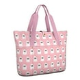 thumbnail image 1 of Tote Bag for Women - Pink Halloween Ghosts with Bows Shoulder Bag - Large Utility Work Duffle Bag with Zipper Handbag for Travel, Work, Sprots, 1 of 5