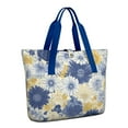 thumbnail image 1 of Tote Bag for Women - Pioneer Flower Shoulder Bag - Large Utility Work Duffle Bag with Zipper Handbag for Travel, Work, Sprots, 1 of 5