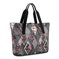 thumbnail image 1 of Tote Bag for Women - Pioneer Flower Shoulder Bag - Large Utility Work Duffle Bag with Zipper Handbag for Travel, Work, Sprots, 1 of 5