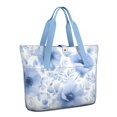 thumbnail image 1 of Tote Bag for Women - Pioneer Flower Shoulder Bag - Large Utility Work Duffle Bag with Zipper Handbag for Travel, Work, Sprots, 1 of 5