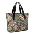 thumbnail image 1 of Tote Bag for Women - Pioneer Flower Shoulder Bag - Large Utility Work Duffle Bag with Zipper Handbag for Travel, Work, Sprots, 1 of 5