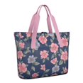 thumbnail image 1 of Tote Bag for Women - Pioneer Flower Shoulder Bag - Large Utility Work Duffle Bag with Zipper Handbag for Travel, Work, Sprots, 1 of 5
