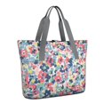 thumbnail image 1 of Tote Bag for Women - Pioneer Flower Shoulder Bag - Large Utility Work Duffle Bag with Zipper Handbag for Travel, Work, Sprots, 1 of 5