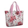 thumbnail image 1 of Tote Bag for Women - Pioneer Flower Shoulder Bag - Large Utility Work Duffle Bag with Zipper Handbag for Travel, Work, Sprots, 1 of 5