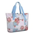 thumbnail image 1 of Tote Bag for Women - Pioneer Flower Shoulder Bag - Large Utility Work Duffle Bag with Zipper Handbag for Travel, Work, Sprots, 1 of 5
