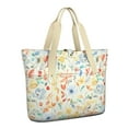 thumbnail image 1 of Tote Bag for Women - Pioneer Flower Shoulder Bag - Large Utility Work Duffle Bag with Zipper Handbag for Travel, Work, Sprots, 1 of 5