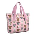 thumbnail image 1 of Tote Bag for Women - Pit Bull Terrier Shoulder Bag - Large Utility Work Duffle Bag with Zipper Handbag for Travel, Work, Sprots, 1 of 5