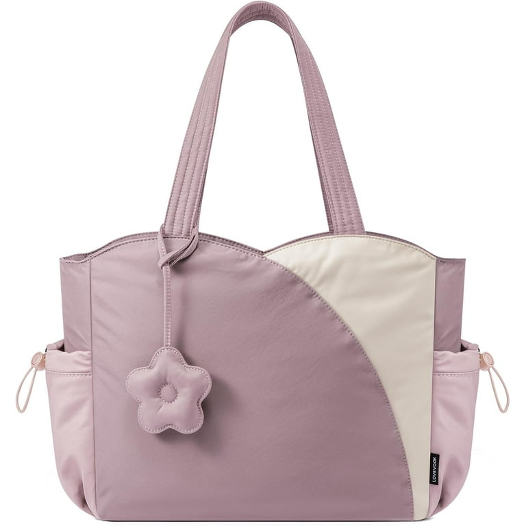 Tote Bag for Women, Puffer Work Bags with Zipper for Daily Travel