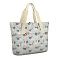 thumbnail image 1 of Tote Bag for Women - Pug and Love Heart Shoulder Bag - Large Utility Work Duffle Bag with Zipper Handbag for Travel, Work, Sprots, 1 of 5
