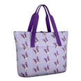 thumbnail image 1 of Tote Bag for Women - Purple Boston Terrier Puppy Shoulder Bag - Large Utility Work Duffle Bag with Zipper Handbag for Travel, Work, Sprots, 1 of 5