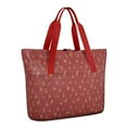 thumbnail image 1 of Tote Bag for Women - Red Christmas Deer Pattern Shoulder Bag - Large Utility Work Duffle Bag with Zipper Handbag for Travel, Work, Sprots, 1 of 5