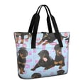 thumbnail image 1 of Tote Bag for Women - Rottweiler Dogs Shoulder Bag - Large Utility Work Duffle Bag with Zipper Handbag for Travel, Work, Sprots, 1 of 5