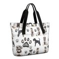 thumbnail image 1 of Tote Bag for Women - Schnauzer Dogs Shoulder Bag - Large Utility Work Duffle Bag with Zipper Handbag for Travel, Work, Sprots, 1 of 5