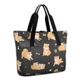 thumbnail image 1 of Tote Bag for Women - Shiba Inu Shoulder Bag - Large Utility Work Duffle Bag with Zipper Handbag for Travel, Work, Sprots, 1 of 5