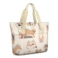 thumbnail image 1 of Tote Bag for Women - Shiba Inu Shoulder Bag - Large Utility Work Duffle Bag with Zipper Handbag for Travel, Work, Sprots, 1 of 5
