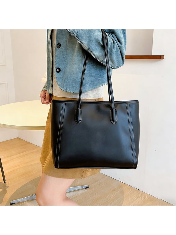 Tote Bag for Women, Versatile Commuter Handbag, Shoulder Bag for Fall and Winter, Uncomplicated Style Daily Tote for Work and Travel