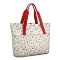 thumbnail image 1 of Tote Bag for Women - White Christmas Star and Gift Pattern Shoulder Bag - Large Utility Work Duffle Bag with Zipper Handbag for Travel, Work, Sprots, 1 of 5