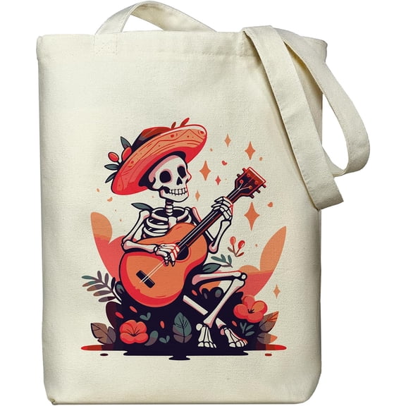 Tote Bag for Women, Zippered Canvas Bag with Handles Pocket Thick Canvas, for Grocery Shopping Beach