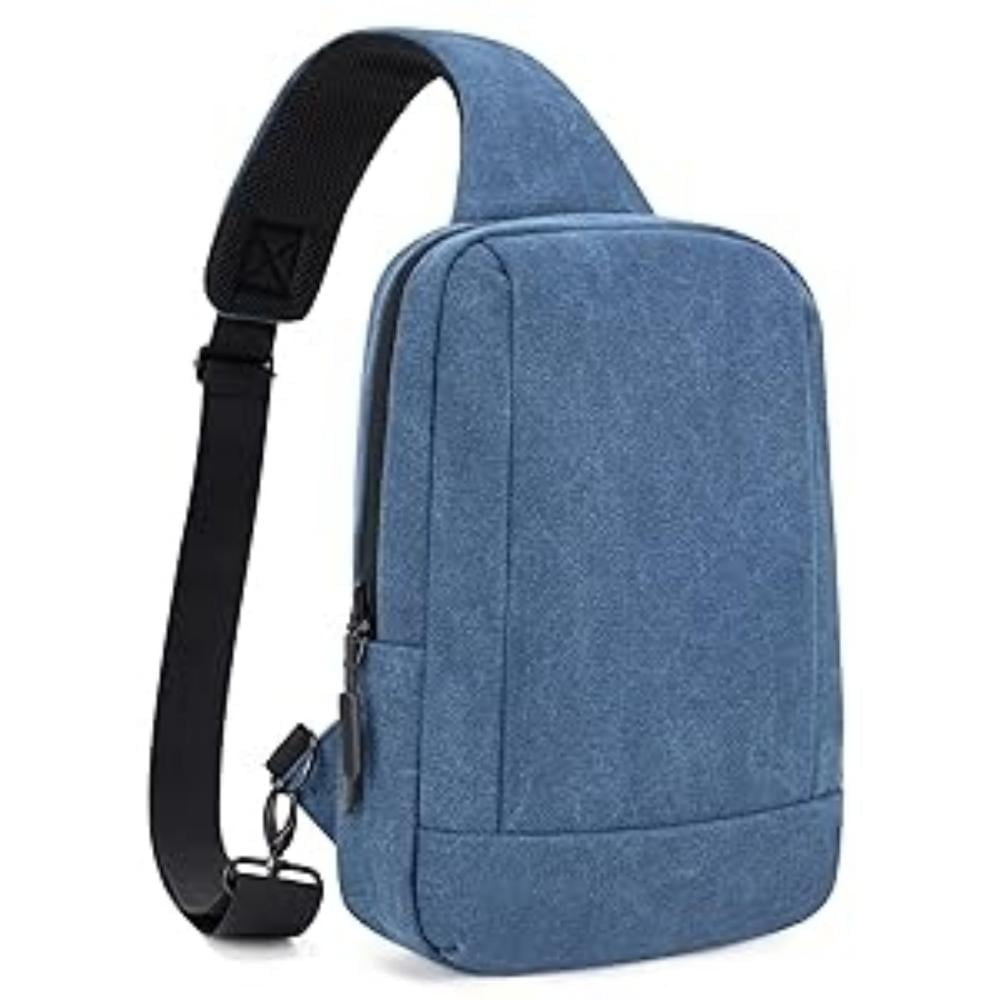 Kabaqoo Crossbody Sling Bag with USB Charging, Fanny Packs Chest Bag with Zipper
