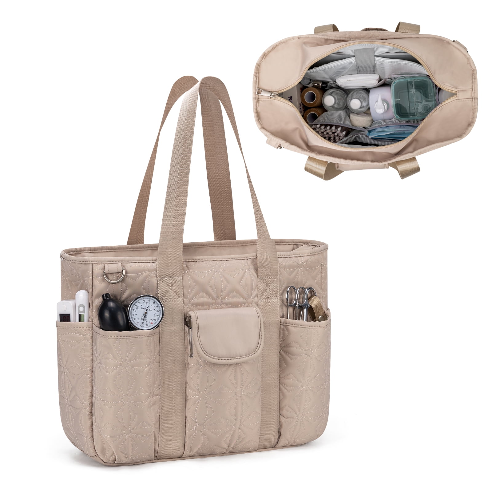 Tote Bag for Women with Computer Compartment Zipper Work Bag for Casual Work Dating College
