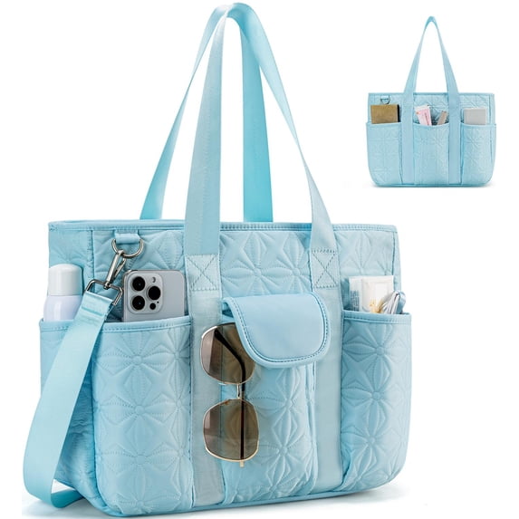 Tote Bag for Women with Multi-Pocket, Kabaqoo Crossbody Work Bag for Casual Dating College