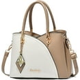 thumbnail image 1 of Tote Bag for Womens Soft Faux Leather Casual Lattice Shoulder Bags Ladies Big Capacity Handbag, 1 of 7